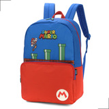 Mochila Costas Escolar Nintendo Super Mario