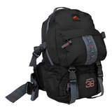 Mochila Crampon 38 L Trilhas Rumos Trekking Impermeável Cor Preto Desenho Do Tecido Lisa