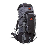 Mochila Crampon 68 Litros Trilhas Rumos Cargueira Trekking Cor Cinza Desenho Do Tecido Liso