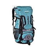 Mochila De Acampamento Trilha Camping Azul 55L Clio Style