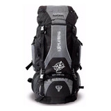 Mochila De Camping Clio 70 Litros Trilha Acampamento Cor Cinza Desenho Do Tecido L