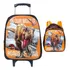 Mochila De Carrinho G Lancheira Sestini Jurassic World Cor Preto