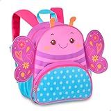 Mochila De Costas Borboleta Infantil Zoo Pets Clio Lilas 