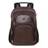 Mochila De Couro Notebook Grande Masculina Cabo De Aço Cor Marrom-escuro Desenho Do Tecido Liso