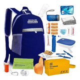 Mochila De Emergência Évora Kit Júnior Azul