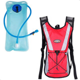 Mochila De Hidratação 2l Com Reservatório De Água Mangueira Com Válvula Ajustável E Leve Para Ciclismo Corrida Trilha Motocross Academia Esportes E Camping Marca Lorben
