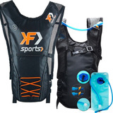 Mochila De Hidratação Ciclista Térmica Com Refil F Sports Cor Laranja