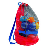 Mochila De Praia Rede Saco Sacola Brinquedo Criança Infantil