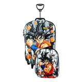 Mochila De Rodinha Dragon Ball 3d