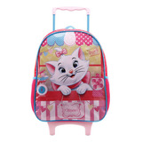 Mochila De Rodinhas Infantil Gatinha Marie Xeryus 11580