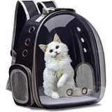 Mochila De Transporte Pet Astronauta Preta Para Cães E Gatos