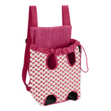 Mochila De Transporte Pet Bolsa Canguru Para Cães Com Visão