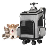 Mochila De Transporte Pet Passeio Com Rodinhas P Cães Gatos