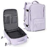Mochila De Viagem Grande Feminina Bagagem De Mão Mochila Impermeável Para Fazer Trilha E Esportes Ao Ar Livre Mochila Escolar V Roxo Large