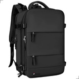 Mochila De Viagem Multifuncional Trichique Mala Bordô Cor Preto 42 L