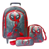 Mochila Deadpool Rodinhas Lancheira