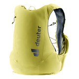 Mochila Deuter Traick 5 G Tecido Elástico Respirável Corrida Cor Amarelo Desenho Do Tecido Liso