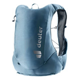 Mochila Deuter Traick 9 G Tecido Elástico Respirável Corrida Cor Azul Desenho Do Tecido Liso