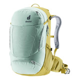 Mochila Deuter Transalpine 28l Sl Com Capa De Chuva Amarelo
