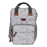 Mochila Disney Maternidade Premium Mickey Cinza C trocador