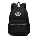 Mochila Escolar Casual Trabalho Unissex Reforçada Cor Preto Desenho Do Tecido Lisa