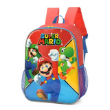 Mochila Escolar De Costas Super Mario Bros Nintendo Original