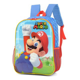 Mochila Escolar De Costas Super Mario Bros Nintendo Original