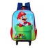 Mochila Escolar De Rodinhas Super Mario Bros World Infantil