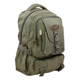 Mochila Escolar Em Lona Reforçada Notebook Moderna Unissex