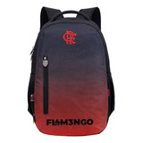 Mochila Escolar Esportiva Flamengo Rubro Negro