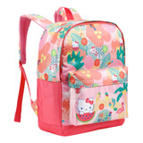 Mochila Escolar Hello Kitty Bolsa Costas Ajustável Xeryus