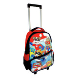 Mochila Escolar Infantil C Rodinhas Cachorrinhos Menino