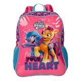 Mochila Escolar Infantil G Sestini 066202 00 My Little Pony Cor Rosa