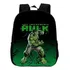 Mochila Escolar Infantil Hulk Verde Desenho + Relogio Aulas