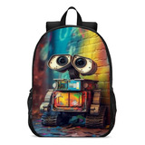Mochila Escolar Infantil Juvenil Desenho Parede Com Olhos