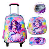 Mochila Escolar Infantil Rodinha