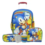 Mochila Escolar Infantil Sonic