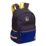 Mochila Escolar Juvenil G Sestini Nba Golden State Warriors Cor Azul