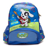 Mochila Escolar Luxcel Doki Feel The Rhythm Música Azul