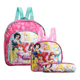 Mochila Escolar Pequena Princesas