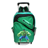 Mochila Escolar Poderoso Hulk