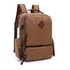 Mochila Escolar Reforçada De Lona + Couro P/ Livros Notebook
