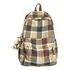 Mochila Escolar Retrô Xadrez Mochila De Grande Capacidade