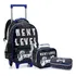 Mochila Escolar Rodinhas Meninos Game Next Level Grande Cor Azul