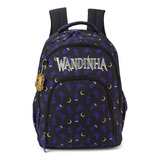 Mochila Escolar Wandinha Notebook Luxcel Preto Mj47261wd pt
