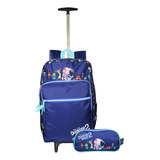 Mochila Estojo Divertidamente Rodinhas