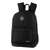 Mochila Everbags School Escolar Color Preto 22l