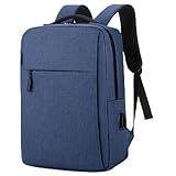 Mochila Executiva Para Notebook Masculina E Feminina Cor Preta Azul E Cinza Para Trabalho E Viagem Cabo Extensor USB Azul