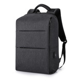 Mochila Executiva Para Notebook Profissional Antifurto Luxo Cor Preto Kaka Bags