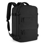 Mochila Executiva Viagem Grande Notebook Masculina Feminina Cor Preto Desenho Do Tecido Lisa